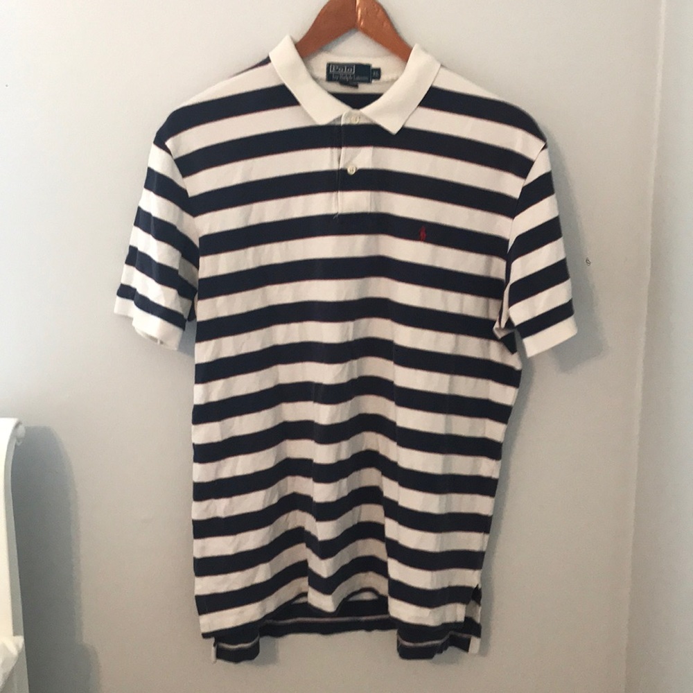 Men’s XL striped Ralph Lauren polo